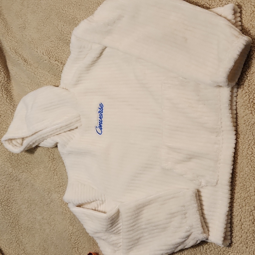 Cream Converse Hoodie - size 10-14